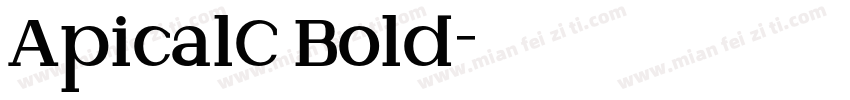 ApicalC Bold字体转换